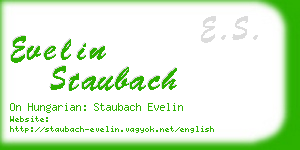 evelin staubach business card